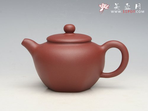 紫砂壶图片：圆六方 泥料：底槽清 - 宜兴紫砂壶网