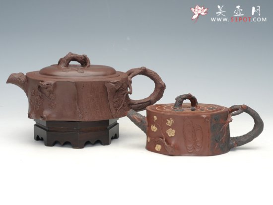 紫砂壶图片：树桩 - 宜兴紫砂壶网