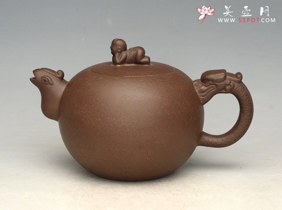 紫砂壶图片：望子成龙（凤） - 宜兴紫砂壶网