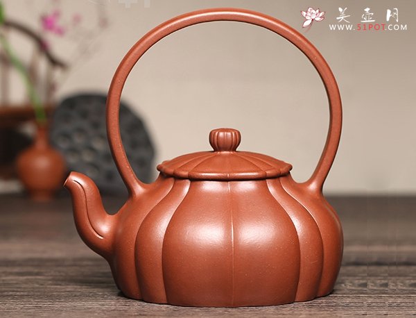 紫砂壶图片：谦德提梁 - 宜兴紫砂壶网