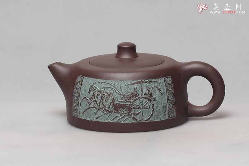 紫砂壶图片：井栏（ 陈复澄刻，中华第一刀、当代著名书法篆刻家 ） - 宜兴紫砂壶网