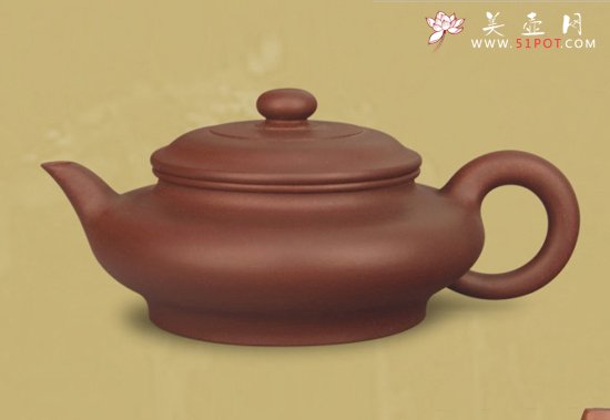 紫砂壶图片：虚扁 - 宜兴紫砂壶网