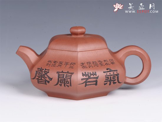 紫砂壶图片：六方石瓢 - 宜兴紫砂壶网