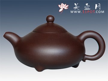 紫砂壶图片：三脚乳鼎 - 宜兴紫砂壶网