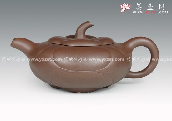 紫砂壶图片：海棠壶 拷贝 - 宜兴紫砂壶网