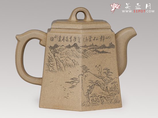 紫砂壶图片：六方编钟 - 宜兴紫砂壶网