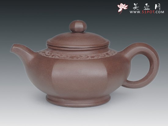 紫砂壶图片：六方 - 宜兴紫砂壶网