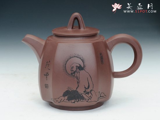 紫砂壶图片：范曾 - 宜兴紫砂壶网