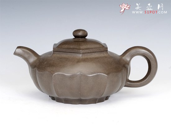 紫砂壶图片：紫玉方菱（2013年全手工制陶大赛二等奖） - 宜兴紫砂壶网