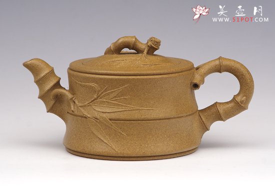 紫砂壶图片：竹段 - 宜兴紫砂壶网