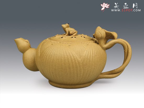 紫砂壶图片：荷塘月色 - 宜兴紫砂壶网