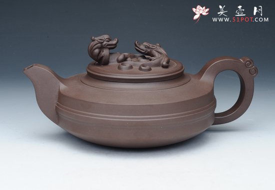 紫砂壶图片：楚汉风韵 老紫泥 - 宜兴紫砂壶网