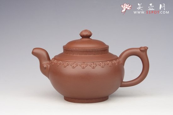 紫砂壶图片：云肩如意 清水泥 - 宜兴紫砂壶网