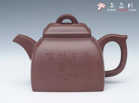 紫砂壶图片：大四方 - 宜兴紫砂壶网
