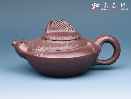 紫砂壶图片：年年有余 - 宜兴紫砂壶网