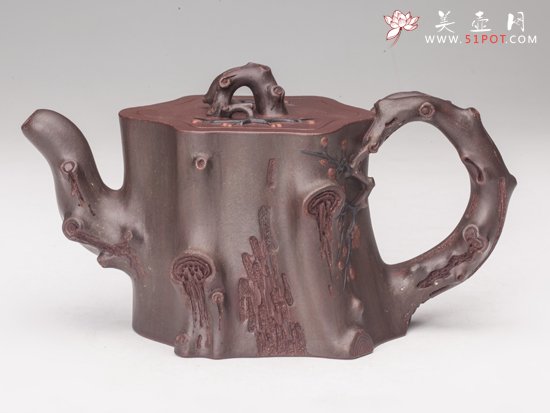紫砂壶图片：铁骨生春 - 宜兴紫砂壶网