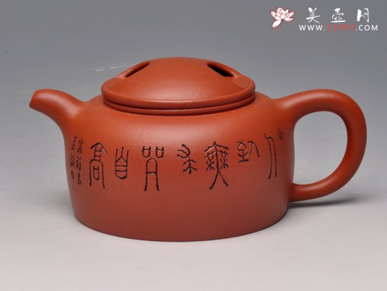 紫砂壶图片：牛盖莲子 - 宜兴紫砂壶网