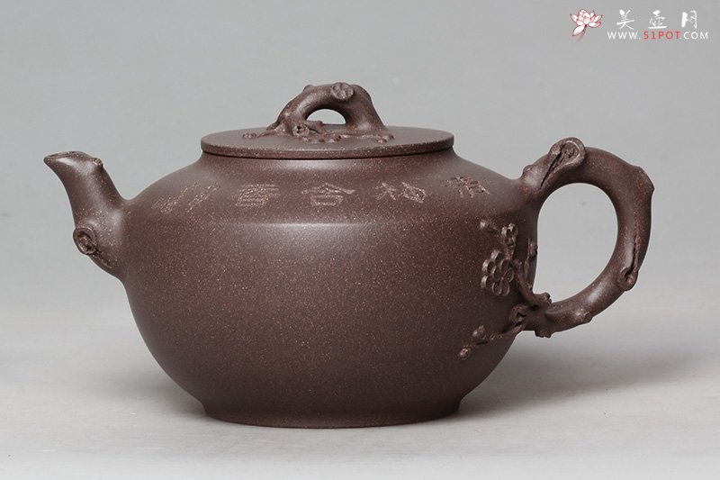 紫砂壶图片：清梅含香 - 宜兴紫砂壶网