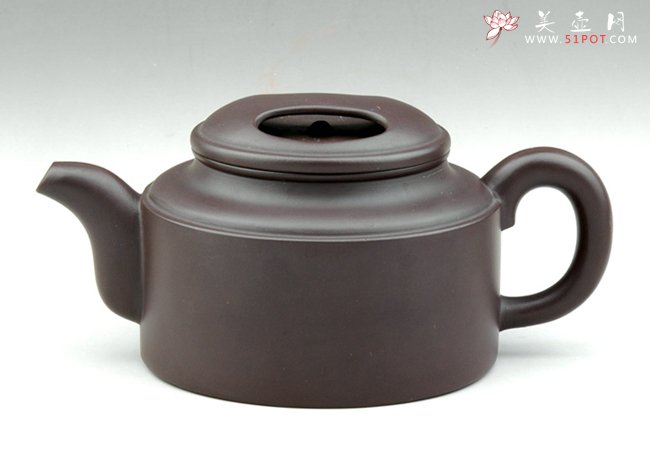紫砂壶图片：洋桶牛盖 330CC - 宜兴紫砂壶网