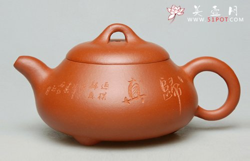 紫砂壶图片：矮石瓢 - 宜兴紫砂壶网