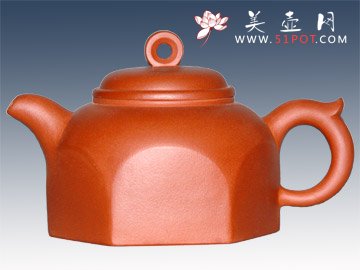 紫砂壶图片：六方周顺荣 - 宜兴紫砂壶网