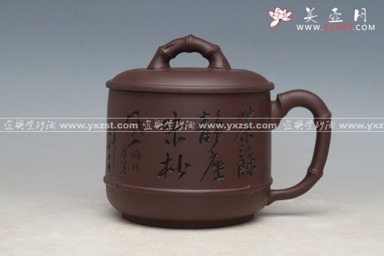 紫砂壶图片：竹节杯 - 宜兴紫砂壶网