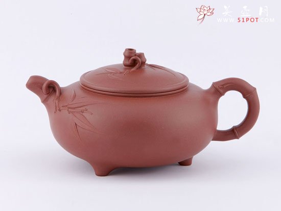 紫砂壶图片：竹韵壶 - 宜兴紫砂壶网
