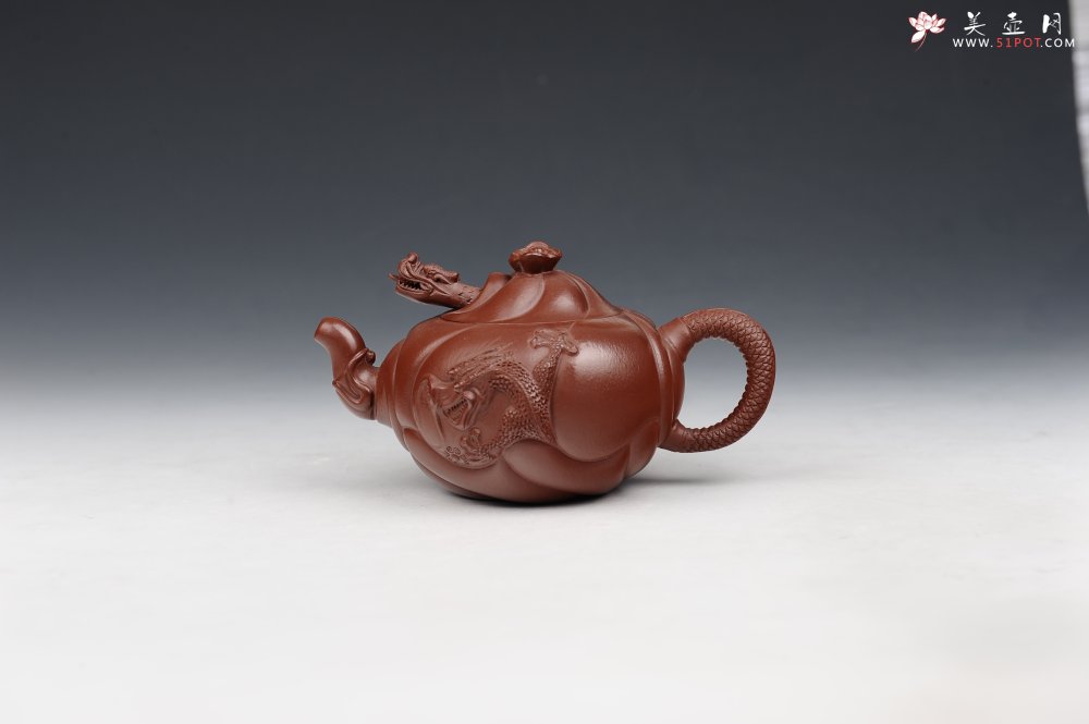 紫砂壶图片：鱼化龙 - 宜兴紫砂壶网