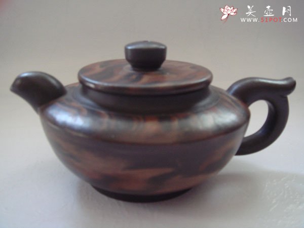 紫砂壶图片：绞泥碗合 - 宜兴紫砂壶网