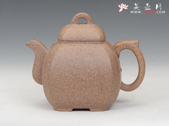 紫砂壶图片：四方抽角 - 宜兴紫砂壶网