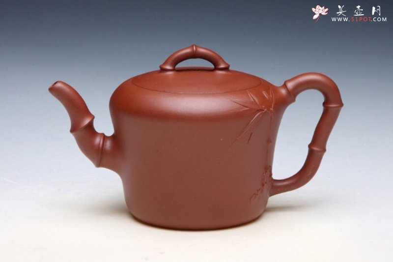 紫砂壶图片：竹影 - 宜兴紫砂壶网