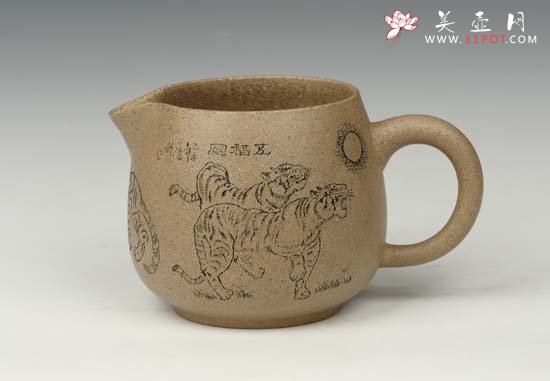 紫砂壶图片：五福功道杯 - 宜兴紫砂壶网