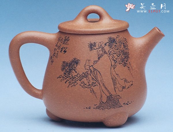 紫砂壶图片：高石瓢 - 宜兴紫砂壶网