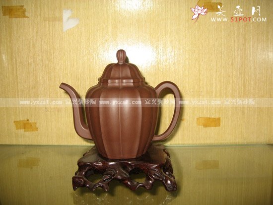 紫砂壶图片：菱花壶 - 宜兴紫砂壶网