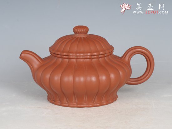 紫砂壶图片：筋纹水扁 - 宜兴紫砂壶网