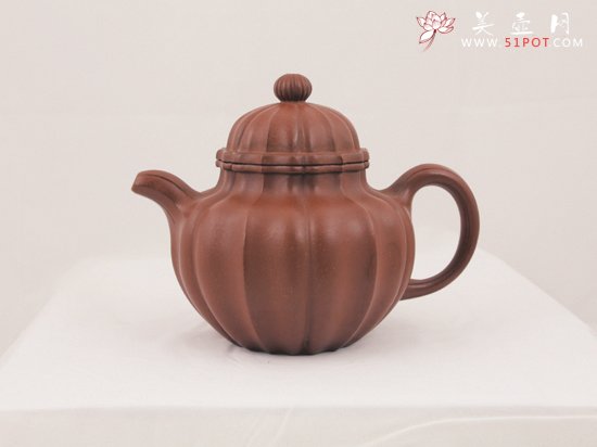 紫砂壶图片：筋纹掇球 - 宜兴紫砂壶网