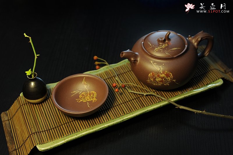 紫砂壶图片：石榴 - 宜兴紫砂壶网