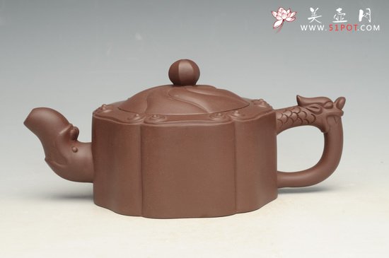 紫砂壶图片：龙头如意 - 宜兴紫砂壶网