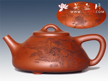 紫砂壶图片：子冶石瓢 - 宜兴紫砂壶网