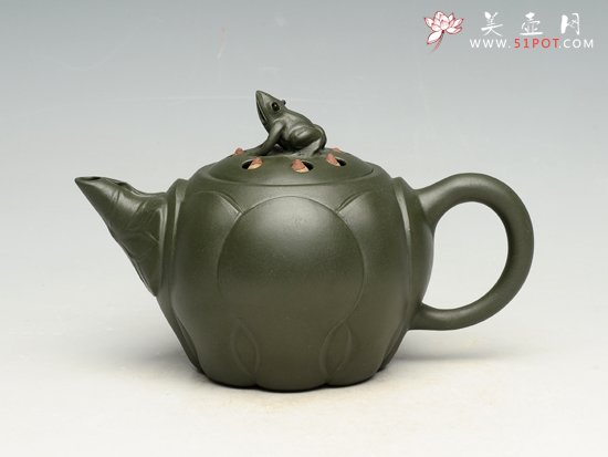 紫砂壶图片：青蛙莲子 - 宜兴紫砂壶网