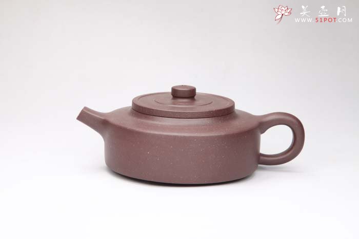 紫砂壶图片：周盘 紫泥 - 宜兴紫砂壶网