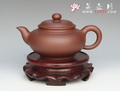 紫砂壶图片：扁灯 - 宜兴紫砂壶网