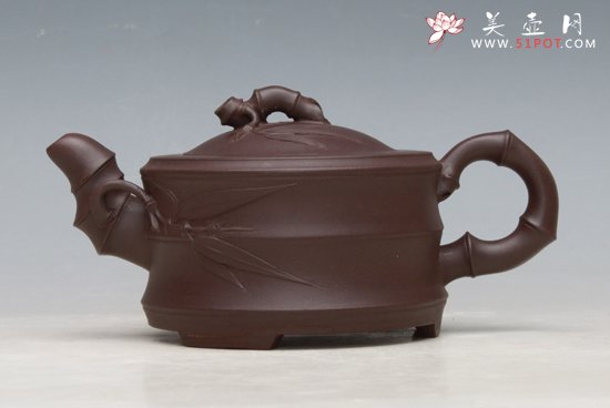 紫砂壶图片：竹节壶 - 宜兴紫砂壶网