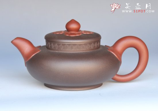 紫砂壶图片：双色如意 - 宜兴紫砂壶网