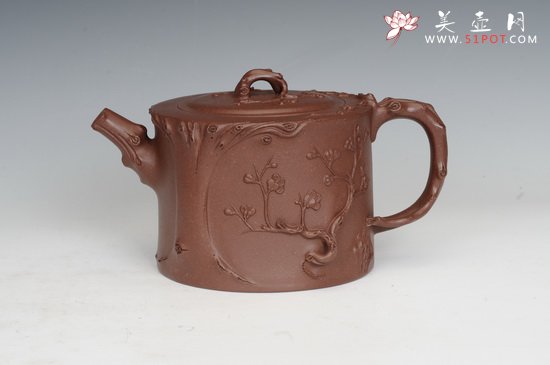 紫砂壶图片：全手工梅桩 - 宜兴紫砂壶网