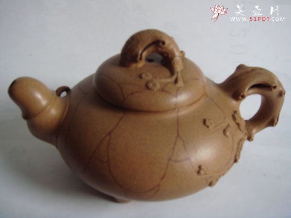 紫砂壶图片：冰片三友壶2 - 宜兴紫砂壶网