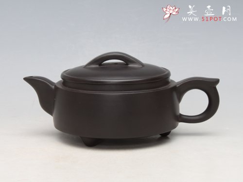 紫砂壶图片：汉韵 原矿黑朱泥 ... - 宜兴紫砂壶网