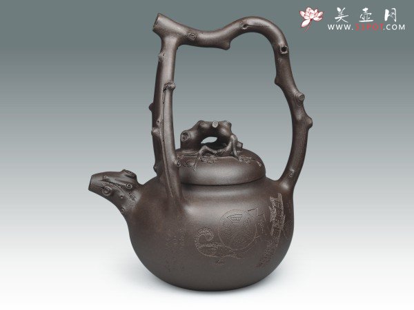 紫砂壶图片：东坡提梁 - 宜兴紫砂壶网
