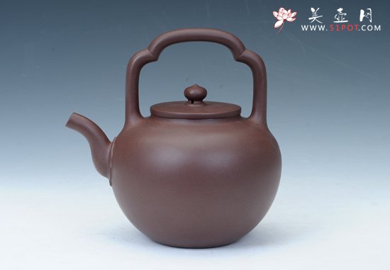 紫砂壶图片：吴径提梁 - 宜兴紫砂壶网