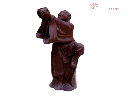 紫砂壶图片：举钵罗汉  作者：高级工艺师吴克强 - 宜兴紫砂壶网